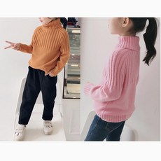 겨울 아동 여아 터틀넥 니트 따뜻한 147 AI55z7a A