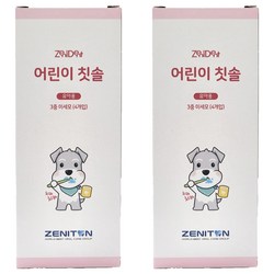 제니덴트 어린이칫솔, 핑크, 4개입, 2개