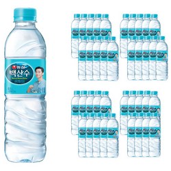 농심 백산수, 유라벨(유/무라벨 랜덤발송), 500ml, 80개