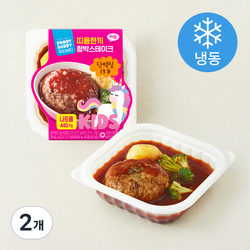 [로켓프레시] 푸디버디 띠용한끼 함박스테이크 (냉동), 205g, 2개