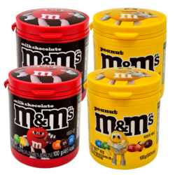 엠앤엠즈 대용량 용기100g 피넛2개+밀크2개 (총4개), 4개, 100g