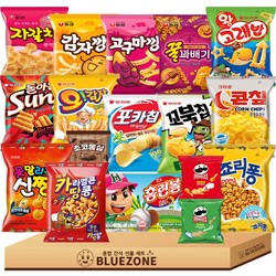 스낵 과자 세트 자갈치 꿀꽈배기 고구마깡 감자깡 포카칩 오감자 꼬북칩 썬칩 왕고래밥 홈런볼 콘칩 카라멜땅콩 죠리퐁 신짱 초코몽실 프링글스 오리지널 어니언, 17개, 스낵