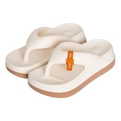 세인트새틴 버블 플랫폼 6cm 통굽 배색 쪼리 플립플랍 3color