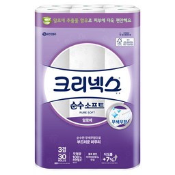 크리넥스 순수 소프트 천연펄프 3겹 롤화장지, 당신의 생활을 더 편리하게!