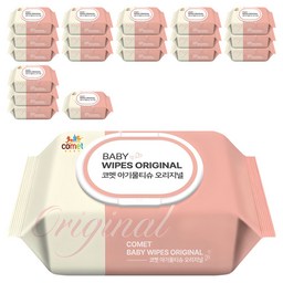 코멧 오리지널 유아용 아기물티슈 캡형: 믿을 수 있는 선택!