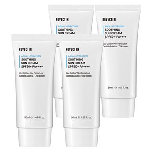 로벡틴 아쿠아 수분 선크림 SPF50+ PA++++, 4개, 50ml