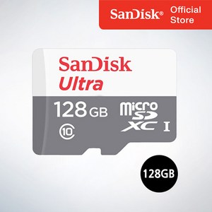 샌디스크코리아 공식인증정품 마이크로 SD카드 SDXC ULTRA 울트라 QUNR 128GB, 128기가, 1개