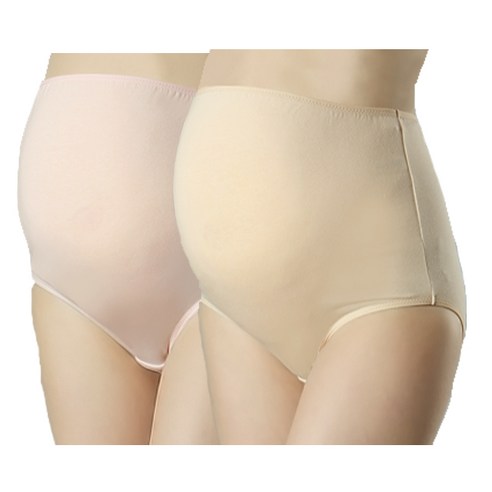 프레벨라 임산부 면산전팬티 2p, 스킨 + 핑크