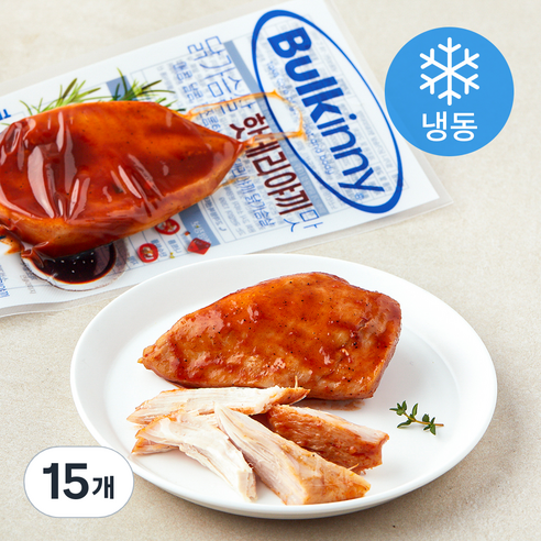 [로켓프레시] 벌키니 닭가슴살 핫데리야끼맛 (냉동), 100g, 1개입, 15개