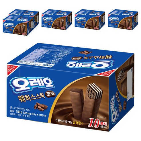 오레오 웨하스 스틱 초코, 150g, 6개