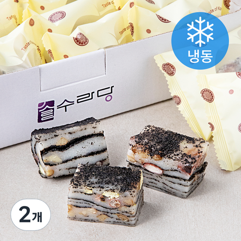 [로켓프레시] 수라당 흑임자 구름떡 (냉동), 40g, 20개입, 2개
