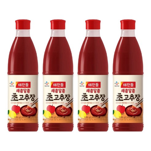 해찬들 새콤달콤 초고추장, 1.05kg, 4개