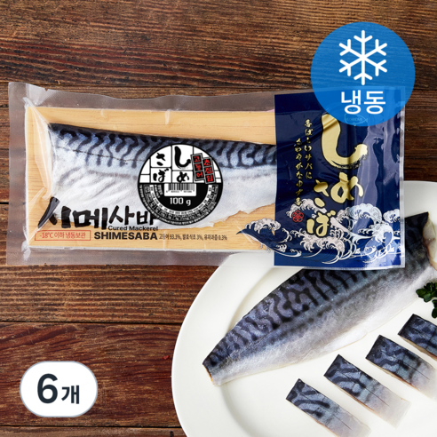 [로켓프레시] 고래미 시메사바 (냉동), 6개, 100g