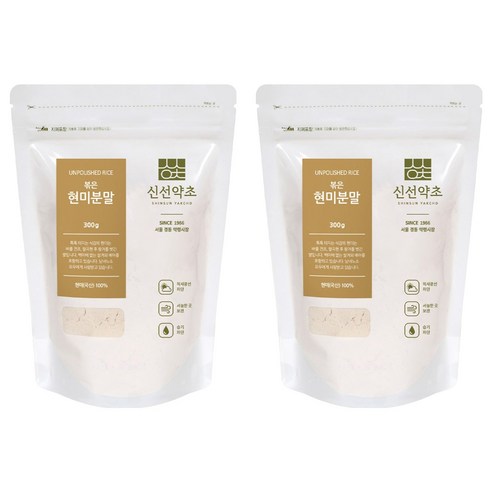 신선약초 볶은 현미분말, 2개, 300g