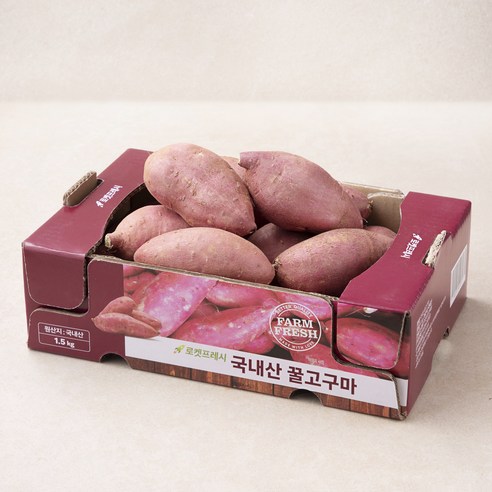 퇴근 후 출출할 때 찌거나 에어프라이어에 데워 먹기 좋은 달콤한 국내산 고구마입니다. - 1