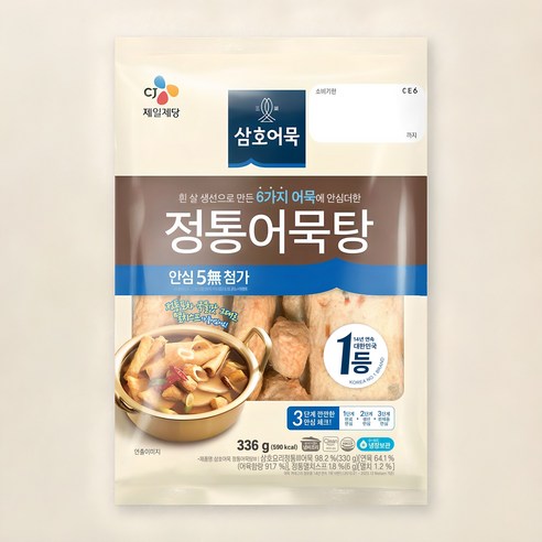 [로켓프레시] 삼호어묵 CJ 정통어묵탕, 336g, 6개