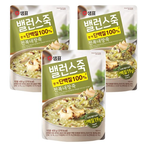 샘표 밸런스죽 전복내장죽