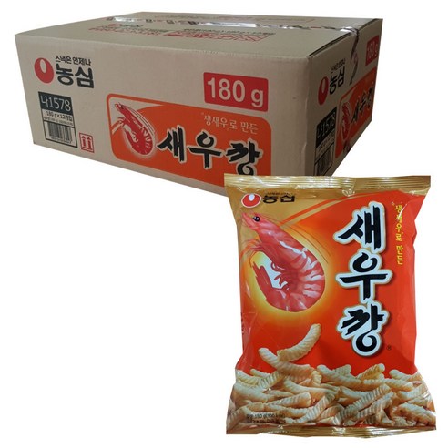 농심 새우깡, 180g, 12개입