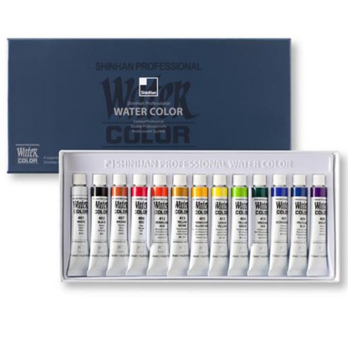 신한화구 전문가용 수채화물감 7.5ml 13색