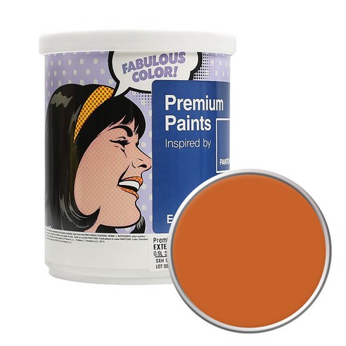 노루페인트 팬톤 외부용 실외 저광 페인트 1L, 16-1448 Burnt Orange