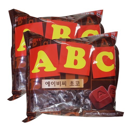 롯데웰푸드 ABC 초콜릿, 200g, 2개