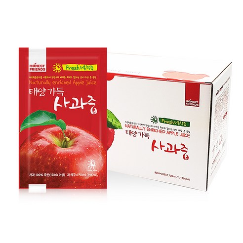 쿠팡! | 정직한친구들 태양가득 사과즙 정직한친구들 태양가득 사과즙