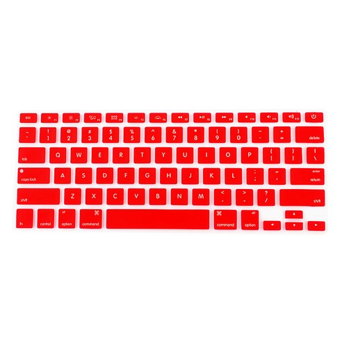 DM 알럽컴 맥북 키보드 보호 커버 A1706/A1707, 레드, 1개