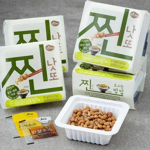 [로켓프레시] 맑은물에 찐낫또, 45.5g, 8개입, 1개