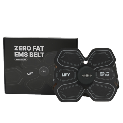 라이피 제로팻 360 EMS 복부벨트, 블랙, 단일상품
