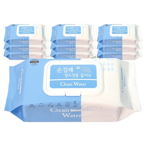 미엘 클린워터 청소용 물티슈, 10개
