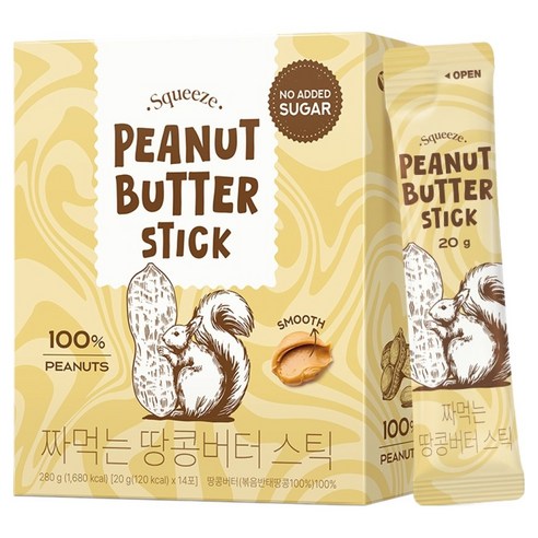 보뚜 짜먹는 땅콩버터 스틱 14p