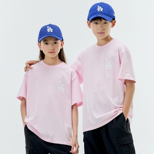 뉴에라 아동용 MLB 스몰 로고 반팔 티셔츠