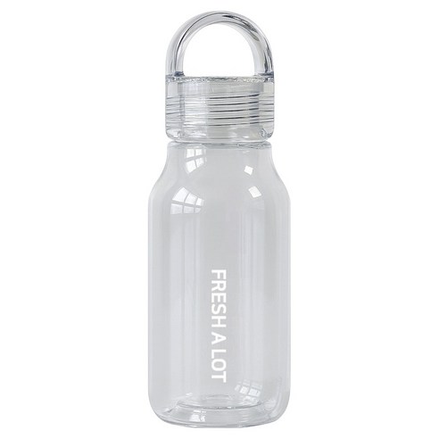 프레쉬어랏 트라이탄 핸들캡 에어 보틀, 클리어, 430ml, 1개