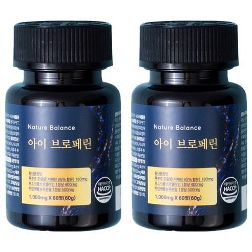 네이처발란스 아이브로페린 브로멜라인 60g, 2개, 60정