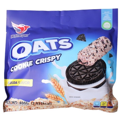 YINGPAI 오츠쿠키크리스피 초코맛, 400g