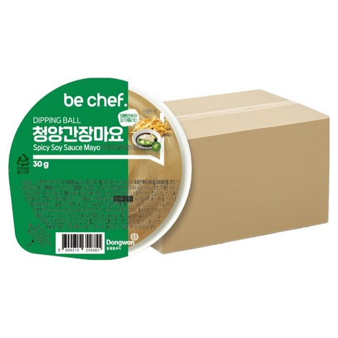 푸드올마켓_ 동원홈푸드 디핑볼 청양간장마요 한박스(30g x 32ea), 30g, 32개