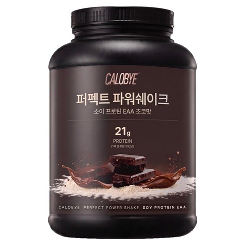 칼로바이 퍼펙트 파워쉐이크 소이 프로틴 EAA 초코맛 60회분, 1.8kg, 1개
