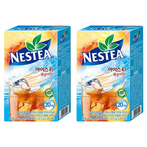 네스카페 네스티 복숭아맛, 12.5g, 20개입, 2개