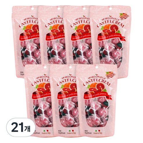 포지타노 카스텔크렘 모로오렌지사탕, 50g, 21개