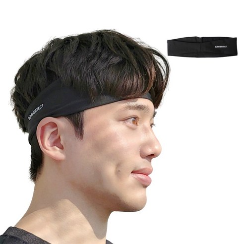 이마 땀이 눈으로 흐르는 상황을 줄이고 안전모·모자 안쪽을 보조하는 기능성 헤어밴드입니다. - 1