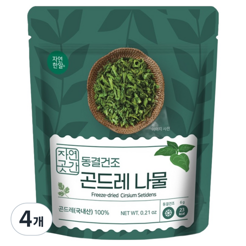 자연한알 자연곳간 국내산 동결건조 곤드레, 4개, 6g