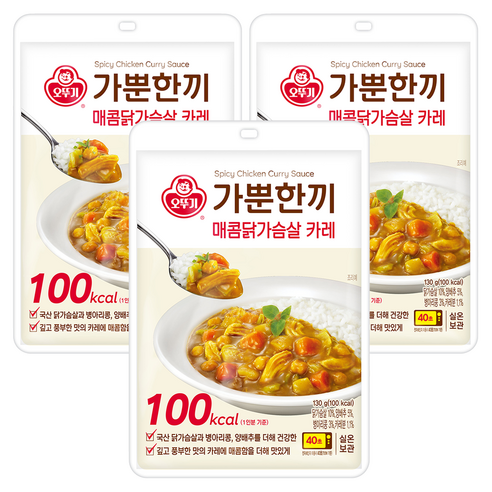 가뿐한끼 매콤닭가슴살 카레 130G
