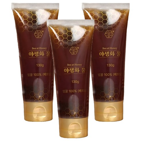 비엣꿀 100 야생화 튜브 벌꿀, 130g, 3개