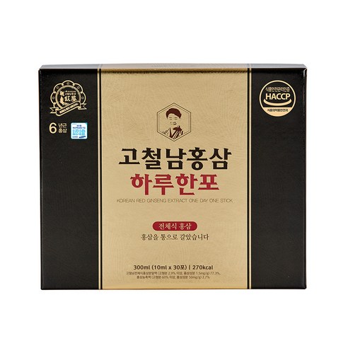 고철남홍삼 하루한포 홍삼 스틱, 30회분, 1개