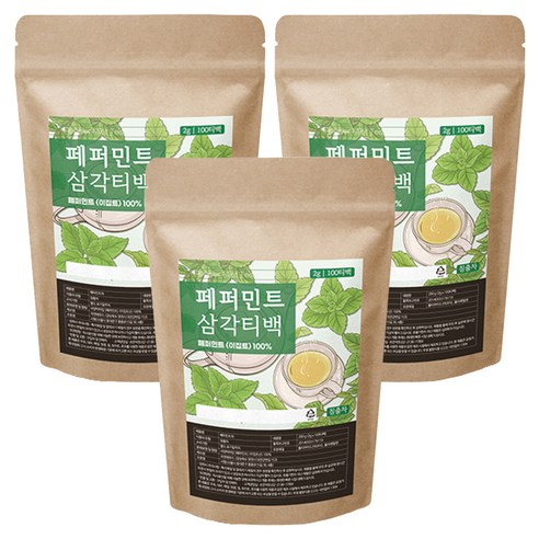 조은약초 페퍼민트 차, 100개입, 3개, 2g