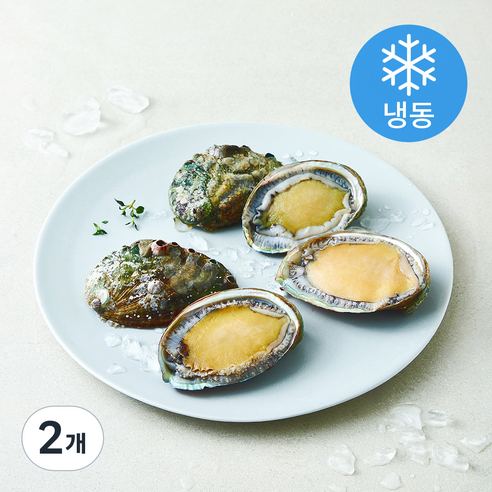 [로켓프레시] 완도맘 생전복 (냉동), 2개, 375g(5마리)