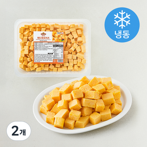 [로켓프레시] 코다노 체다 큐브치즈 (냉동)