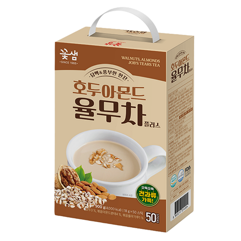 꽃샘 호두아몬드율무차플러스