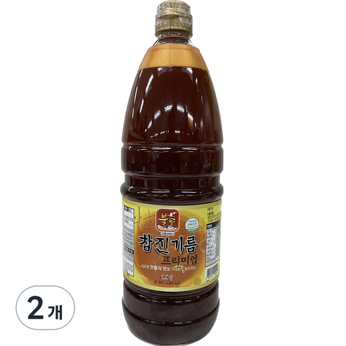 불로 참진기름 프리미엄, 2개, 1.8L