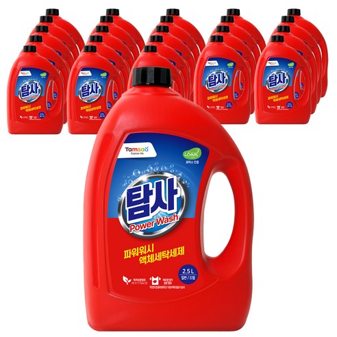 탐사 파워워시 액체세제 본품, 2.5L, 24개